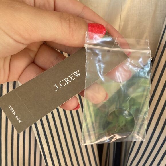 J. Crew Cotton Alfie Blazer in Striped Chino- Single Breasted Vintage Prep Style - Picture 12 of 16